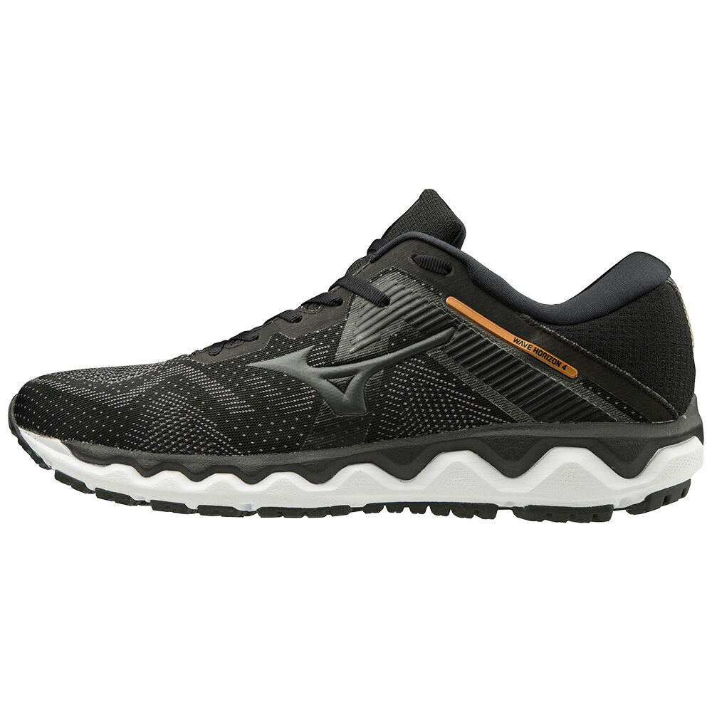 Zapatillas Running Mizuno Wave Horizon 4 Hombre Negras/Gris Baratas KCUQ-49673